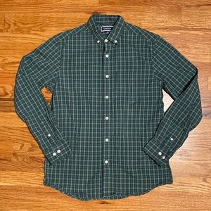 Club Room Plaid Long Sleeve Button down shirt size S